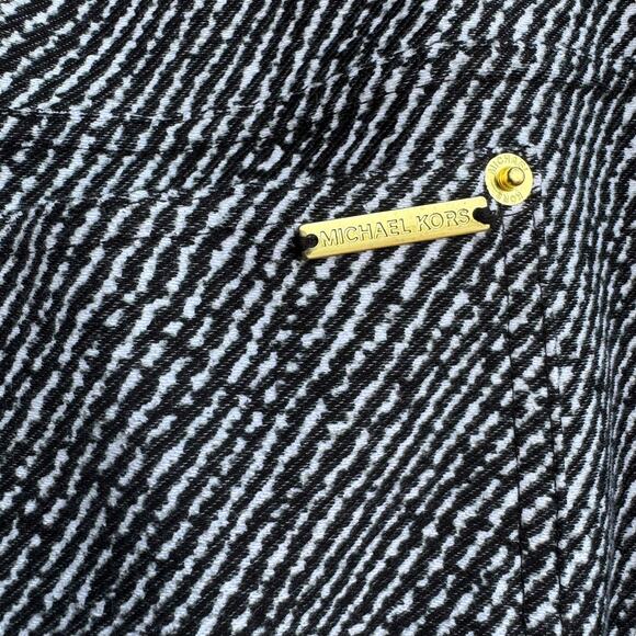 MICHAEL Kors M Short Black White Jeggings Skinny Pull On - Picture 7 of 9